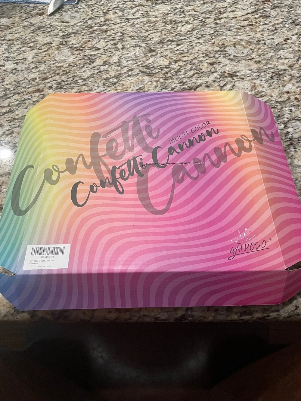 Colorful Multi-Color Confetti Cannons - Set of 5